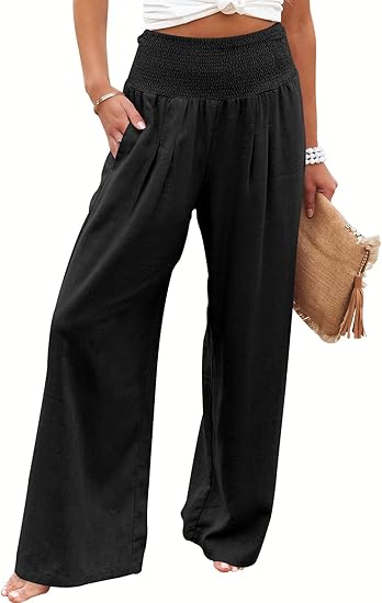 BREEZEHUSH Palazzo Pants - Women’s Breezy Flow Comfort Pants - Buy 2 Get Free Shipping