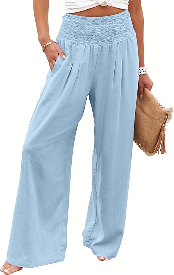 BREEZEHUSH Palazzo Pants - Women’s Breezy Flow Comfort Pants - Buy 2 Get Free Shipping