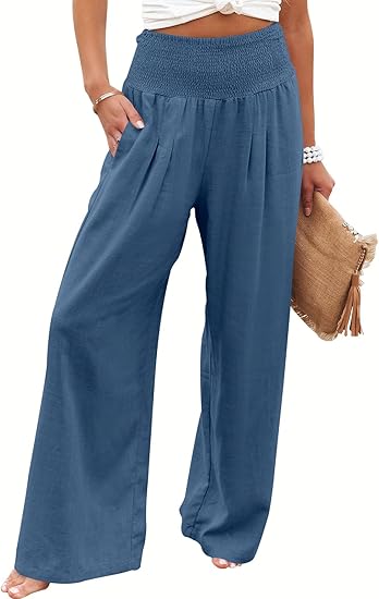 BREEZEHUSH Palazzo Pants - Women’s Breezy Flow Comfort Pants - Buy 2 Get Free Shipping