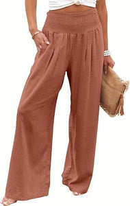 BREEZEHUSH Palazzo Pants - Women’s Breezy Flow Comfort Pants - Buy 2 Get Free Shipping