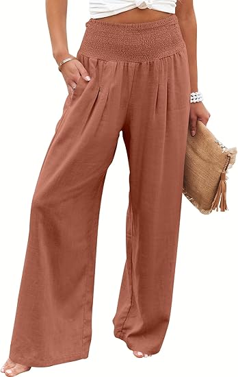 BREEZEHUSH Palazzo Pants - Women’s Breezy Flow Comfort Pants - Buy 2 Get Free Shipping