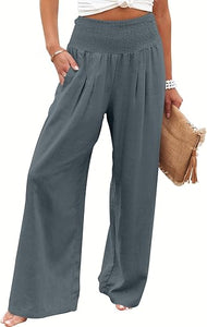 BREEZEHUSH Palazzo Pants - Women’s Breezy Flow Comfort Pants - Buy 2 Get Free Shipping