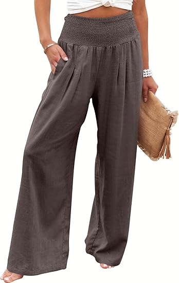 BREEZEHUSH Palazzo Pants - Women’s Breezy Flow Comfort Pants - Buy 2 Get Free Shipping